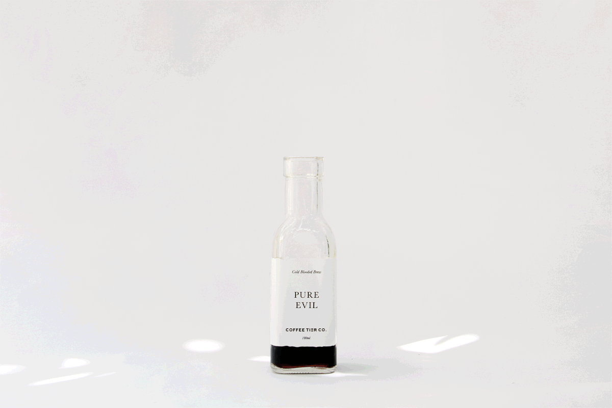 Coffee minimal monochrome minimalist Minimalism Cold Brew bottle Label evil simplicity