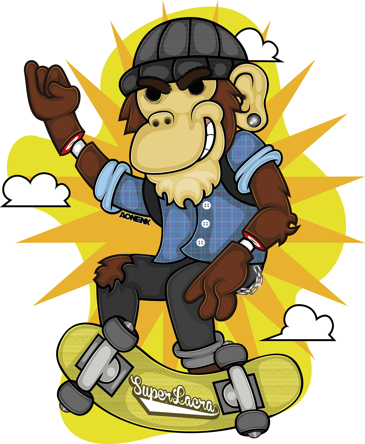 monkey bussines ape art design
