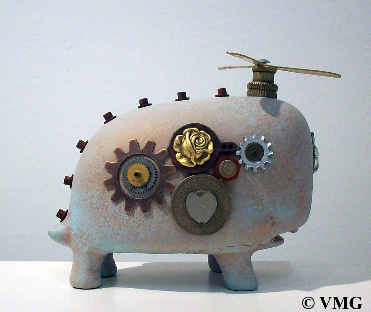 munko david choe Whale STEAMPUNK clockwork Custom Urban vinyl art toys