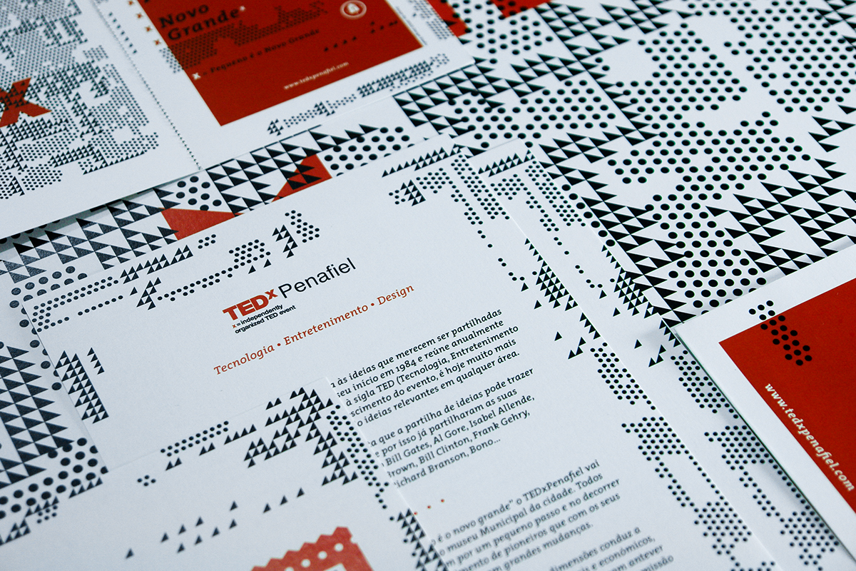 design TEDx Tedxpenafiel TED graphic Web print poster identity