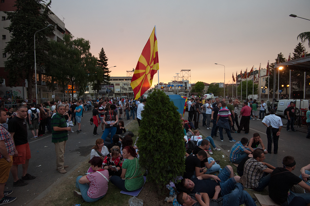 reportage Documentary Photography news photography editorial Street protests anti-government skopje macedonia fyrom