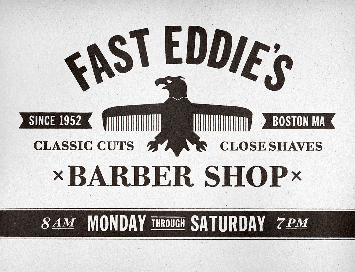 barber shop fast eddies traditional american