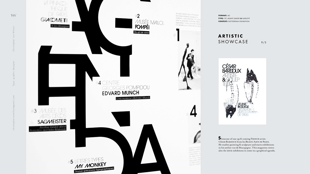 vanwilson christopher portfolio book visual identity Typeface photo parachutes poster design graphic type