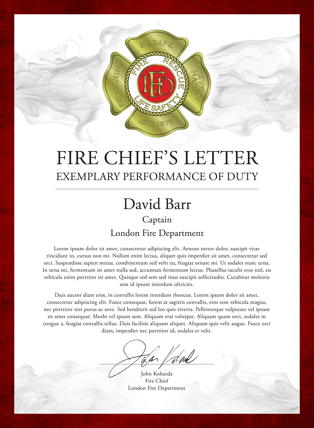 fire Fire Department smoke certificate fire safety poster Fire Fighting emergency services
