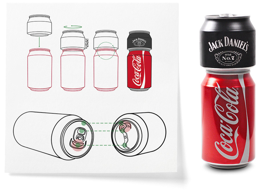 jack daniel's Coca-Cola add can cocktail alco coke rum-cola tequila-sprite