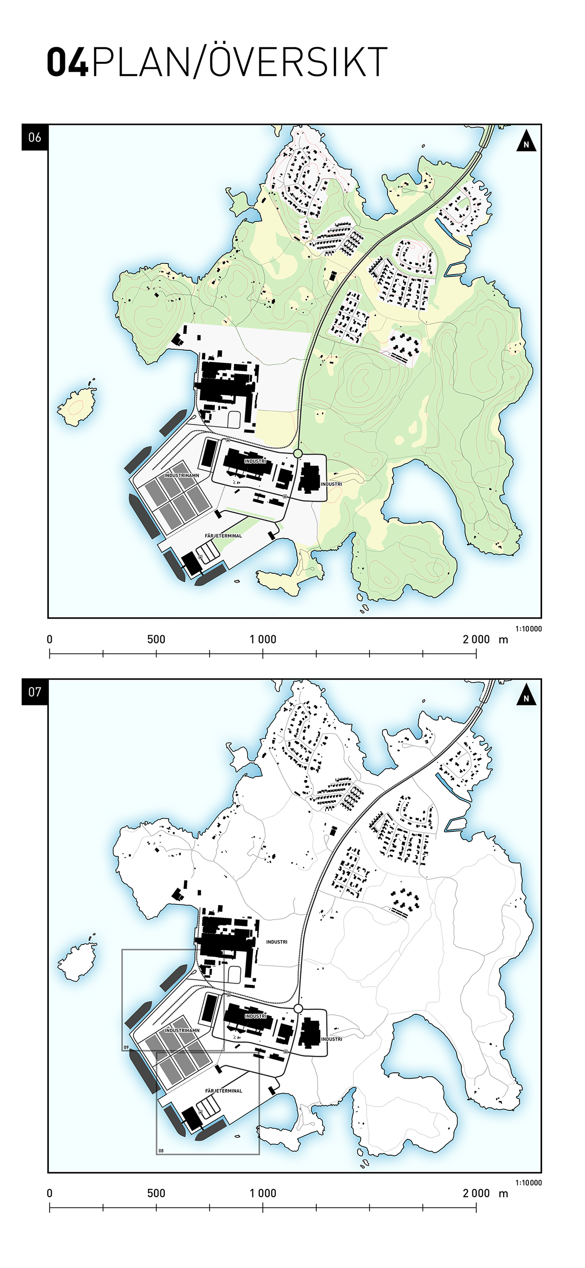 spatial planning harbour Sweden Planering planning ferry vision GIS cad