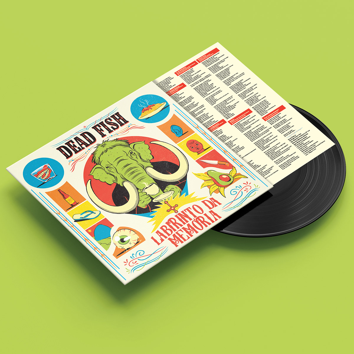 ILLUSTRATION  coverart artwork design Designproject music cover Layout Vinyl Cover Packaging