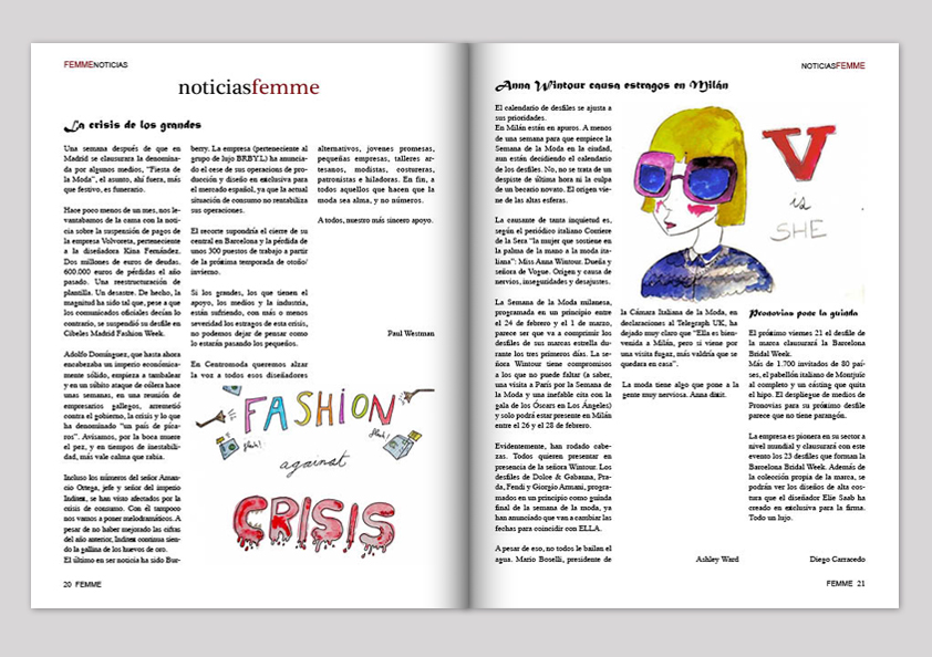 fashion magrazine revista  Magazine   moda  diseño  grafico  indesign pagina  maestra  edición femme