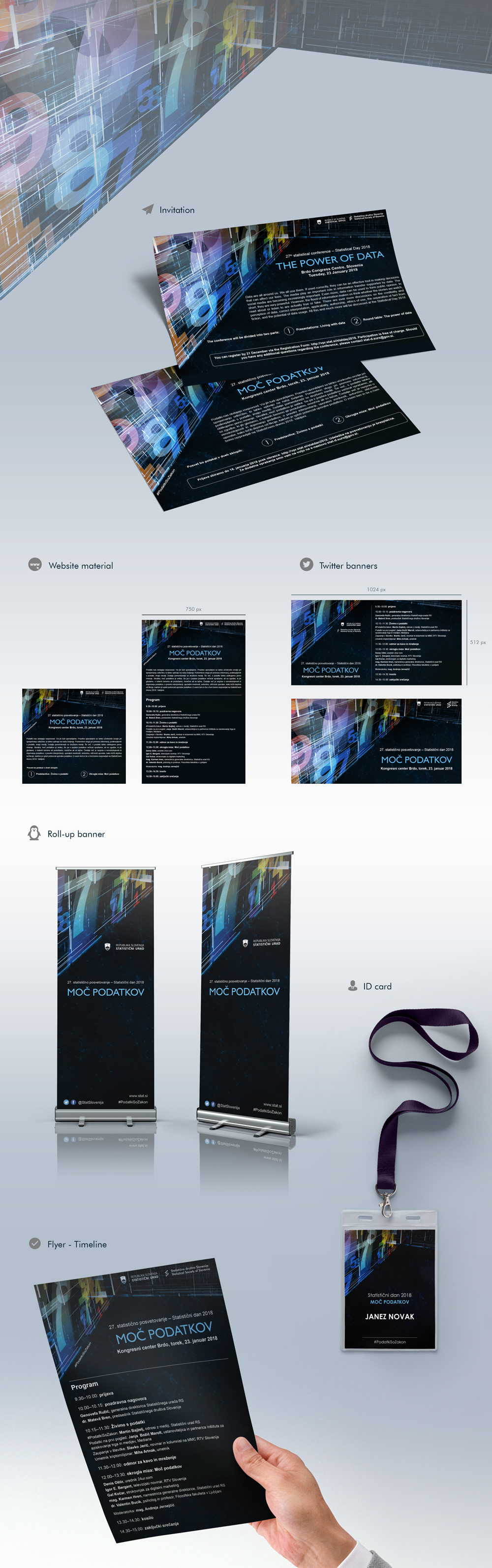 Event branding  graphic design creative direction art business Government statistical day