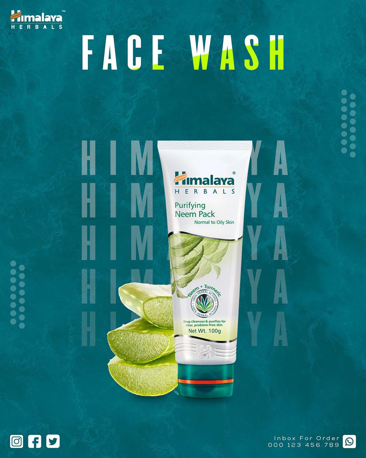 Social media post social media banner face wash face wash banner poster Poster Design