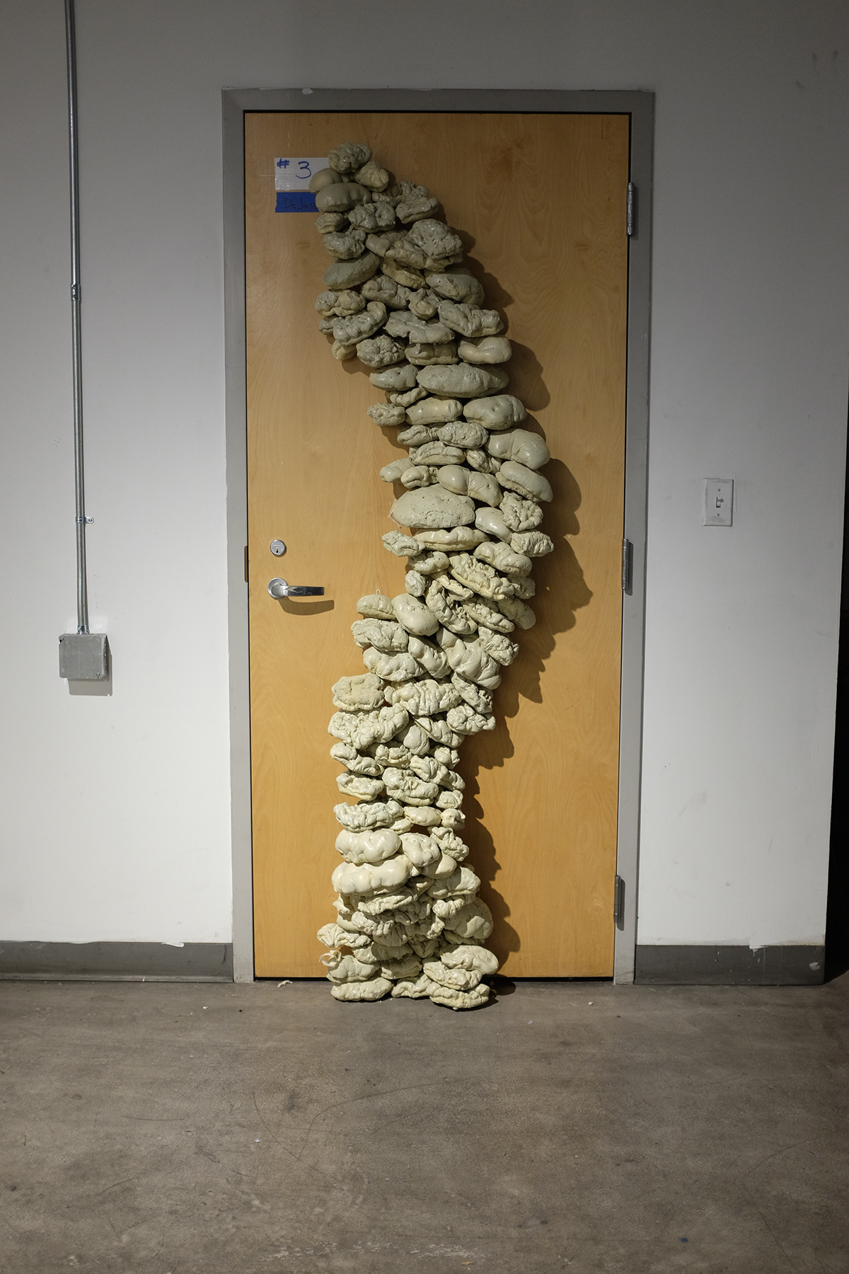 mushroom sculpture installation