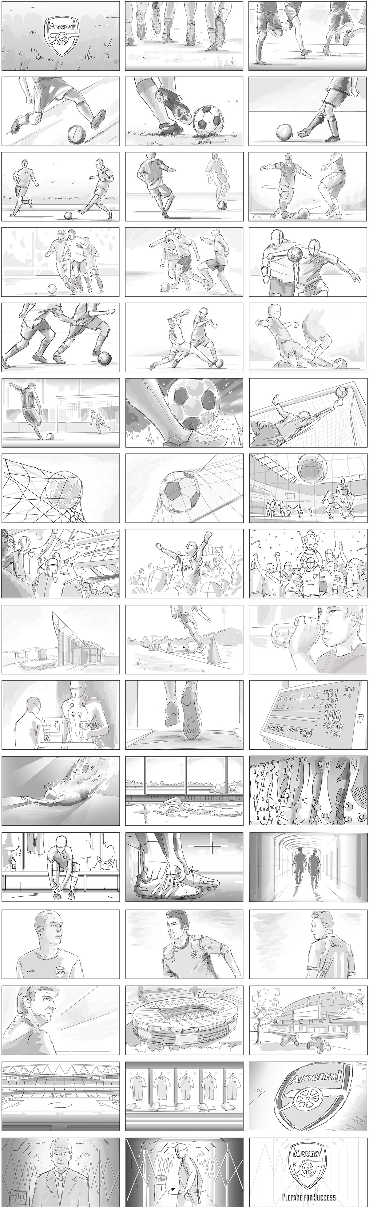 storyboard advertisement conceptual story board