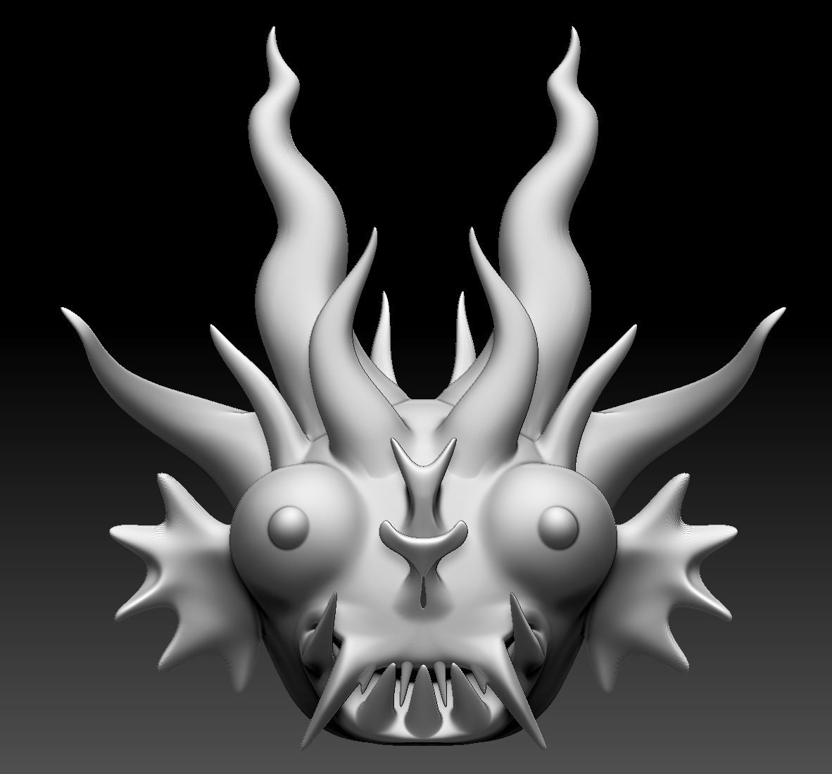 mask Sculture 3D Zbrush graphic