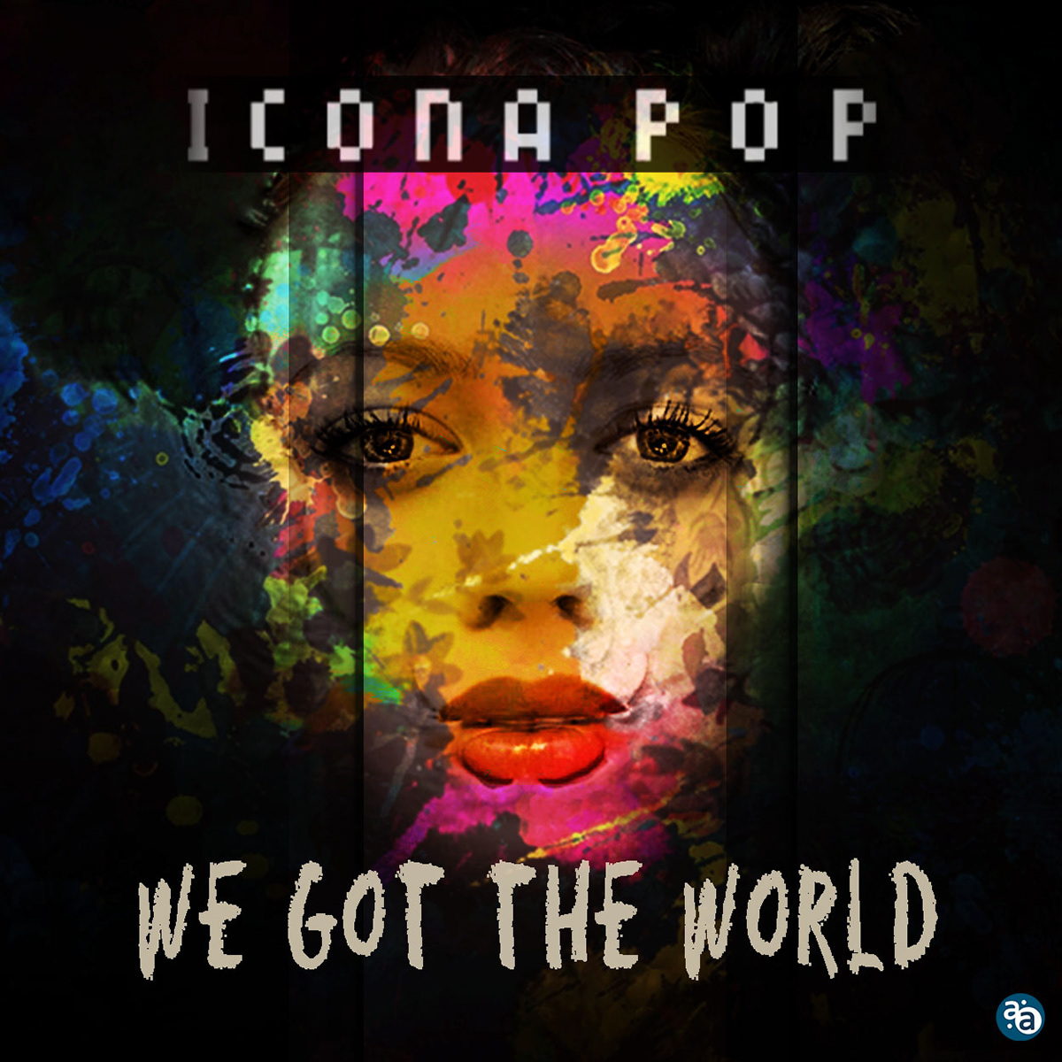 icona pop Layout graphics color effects CD label CD cover Adobe Photoshop