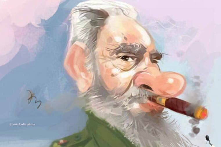 Fidel Castro cartoon