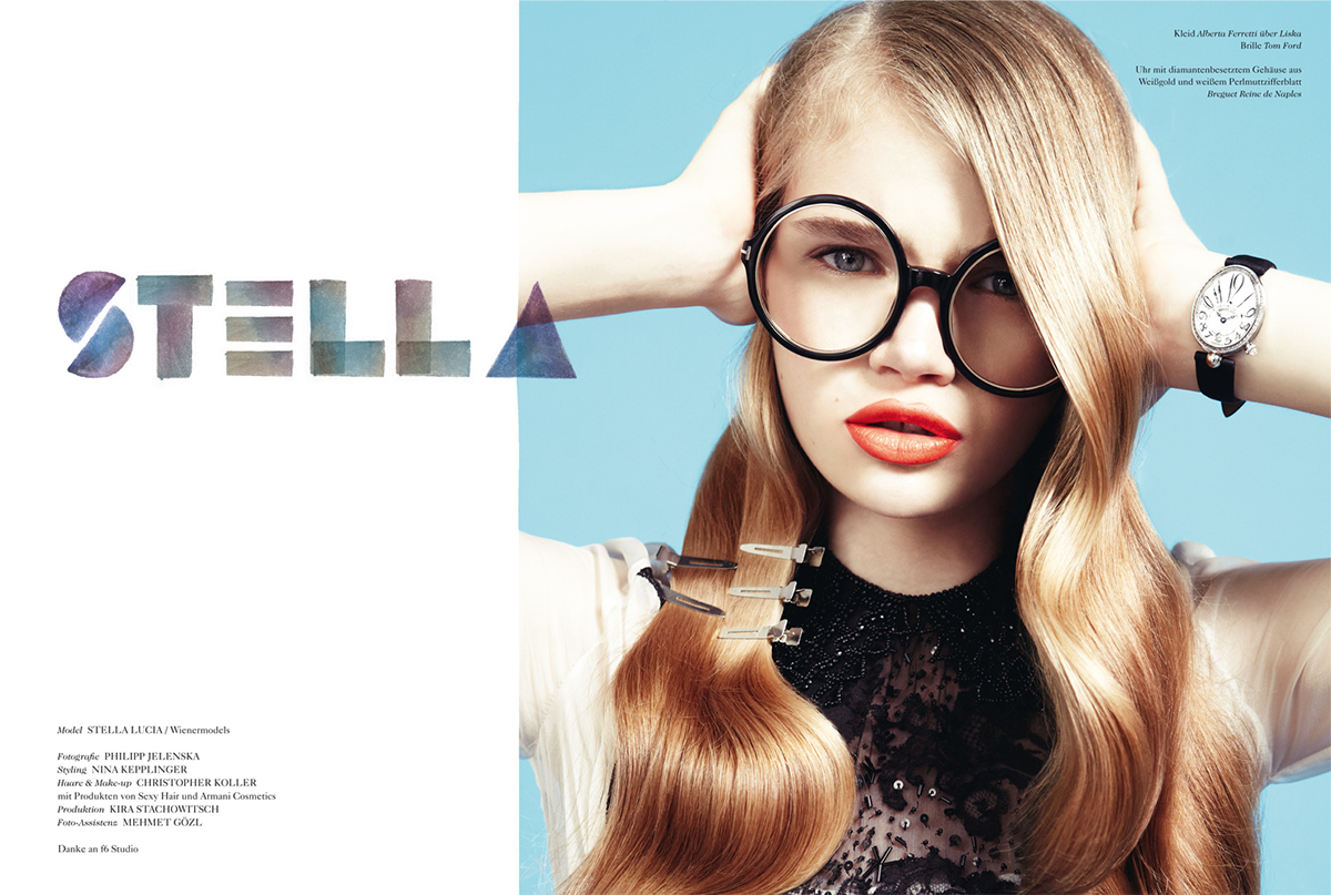 Stella Lucial Material Girl magazine philipp jelenska jelenska christopher koller nina kepplinger wiener models