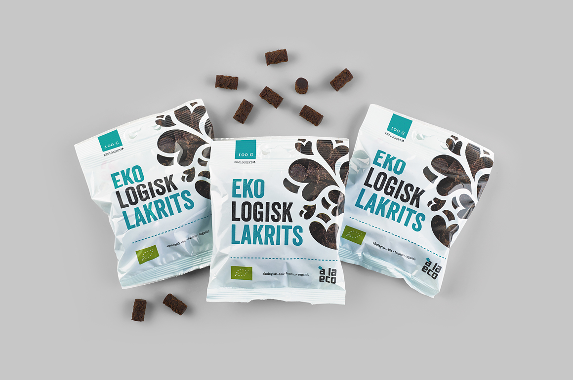 organic eco package Sweden ecological design pattern Food  liquorice licorice Candy Scandinavia