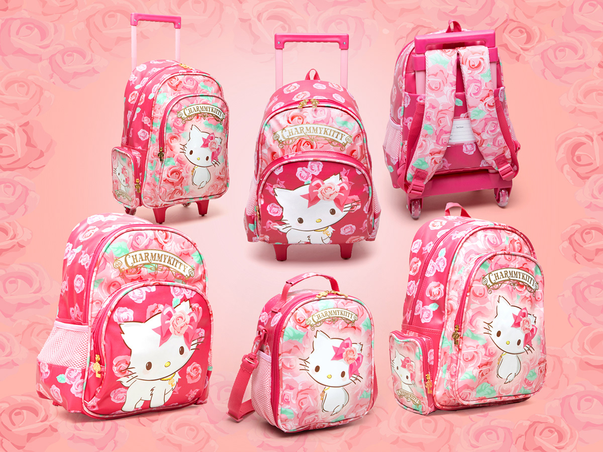 Sanrio backpack charmmykitty hello kitty back to school licensed product product design  soft goods kawaii Cat