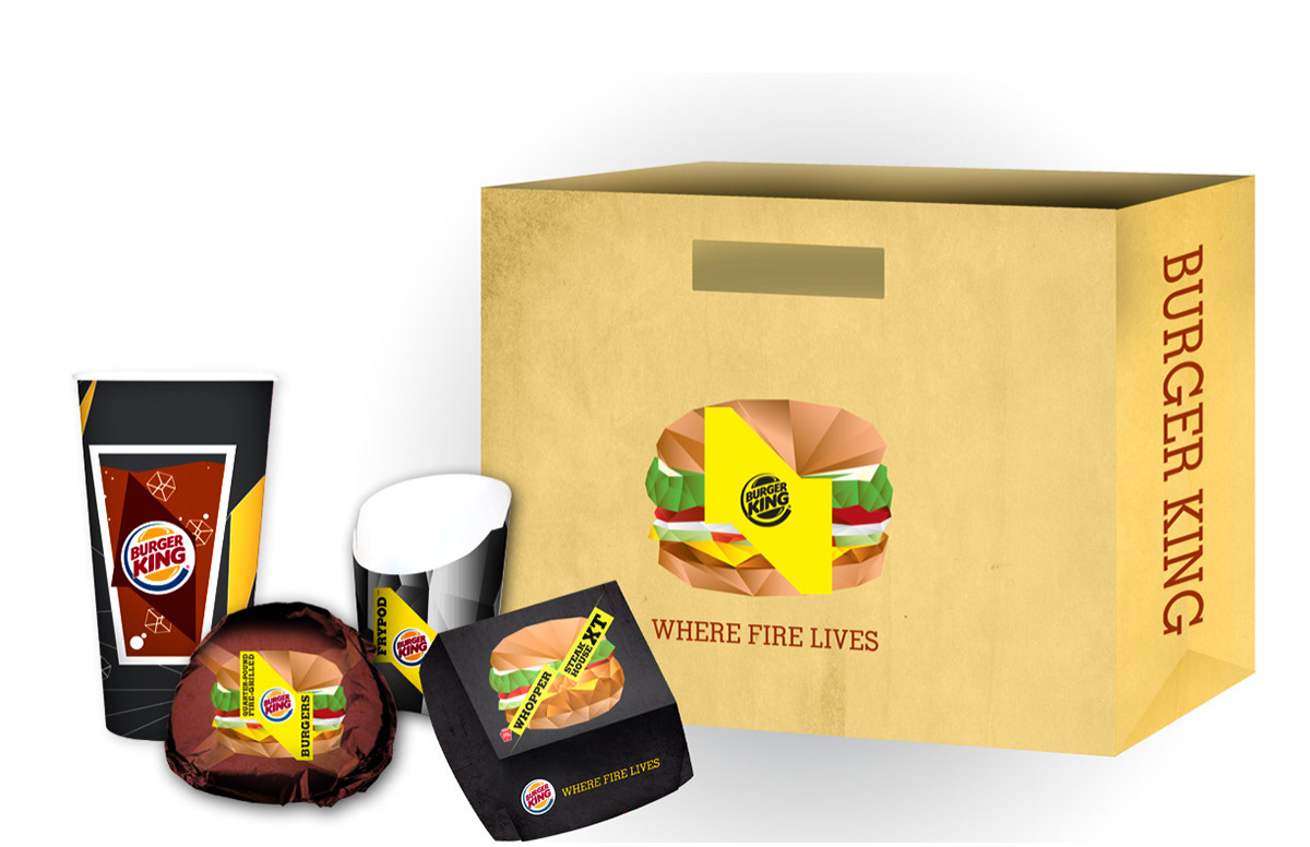 Burger King bk yuri yuri jai Fast food burger Fries Packaging