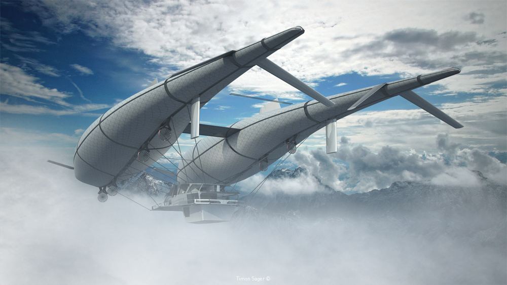 wolke 7 blimp concept  blimp airship luftschiff timon  sager  timonsager  design