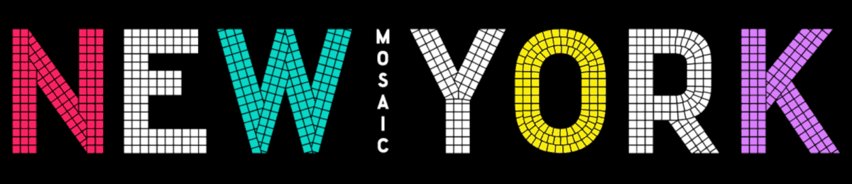 typedesign typography   graphicdesign nyc subway New York train mosaic Illustrator adobe