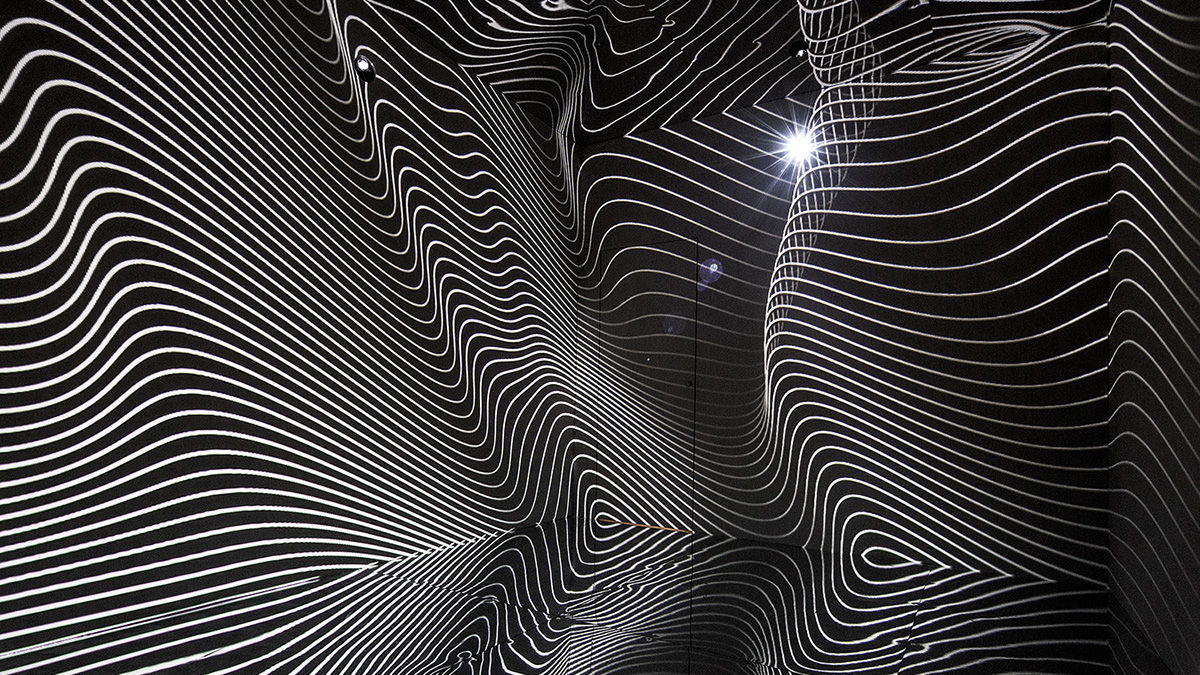 infinity room Immerisve temporary environment experiment Audio/Visual media arts