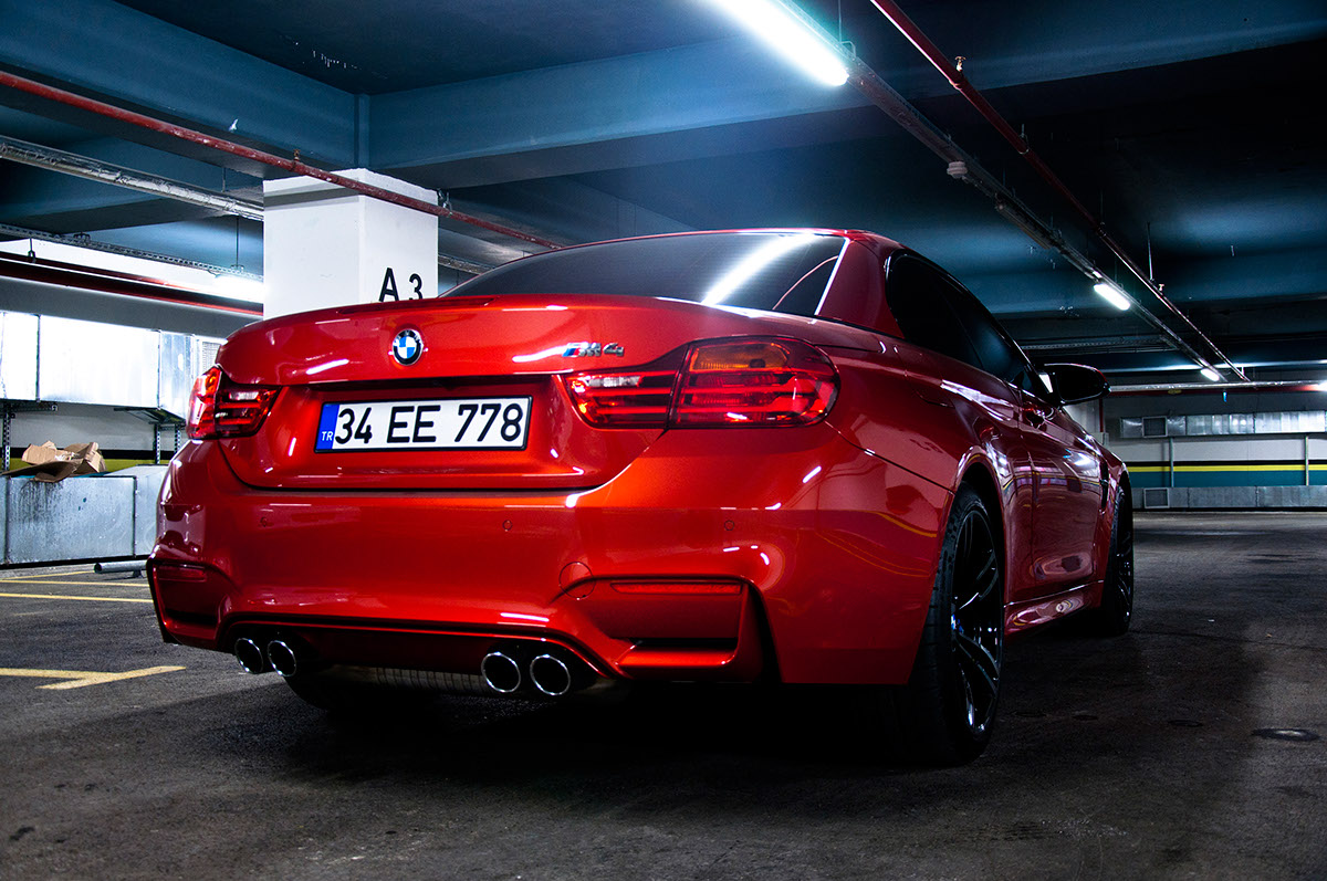 BMW car photography m4 garage
