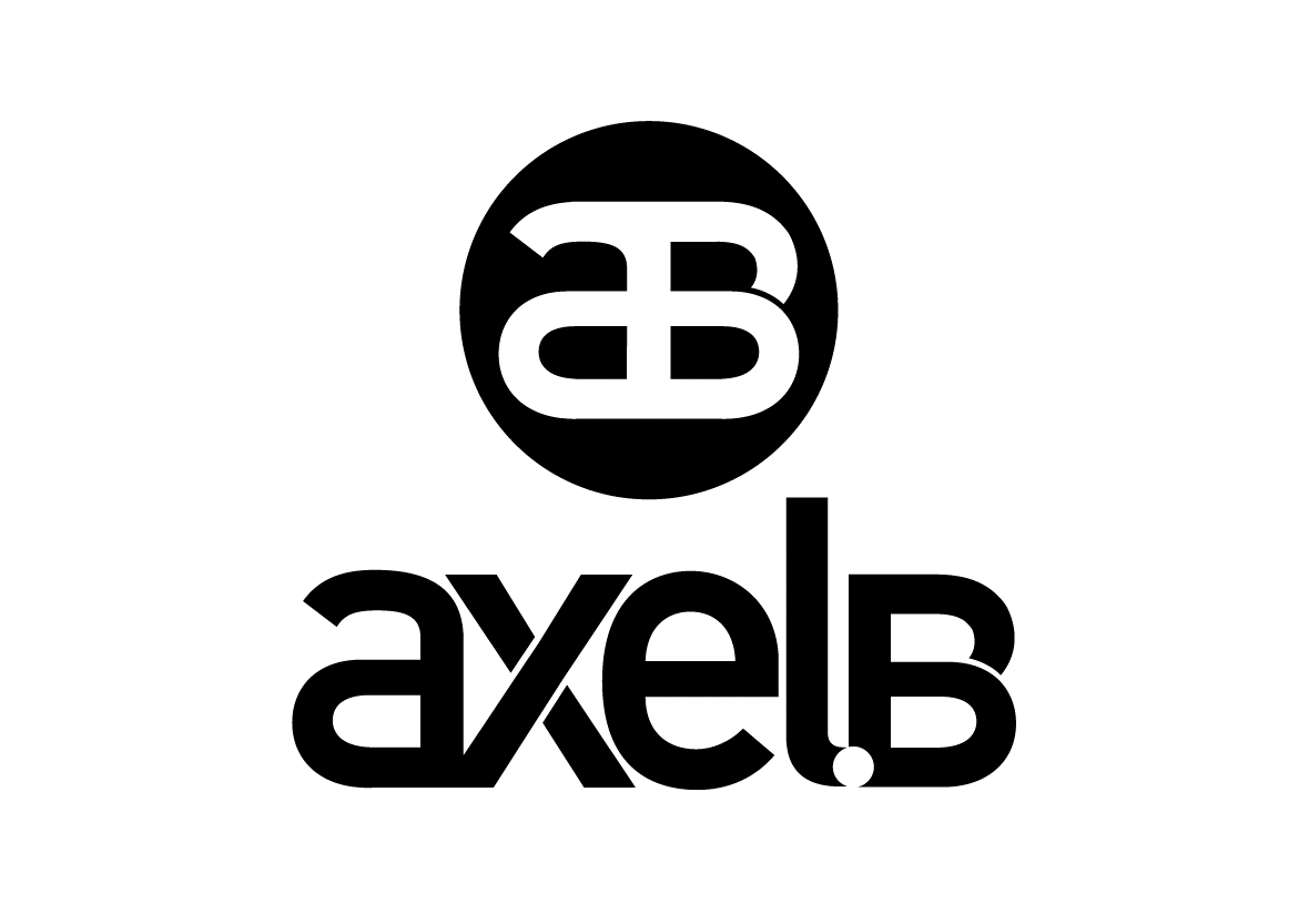 dj electro axel application color buisness card logo sign texture axel.b brochure cd cover disc