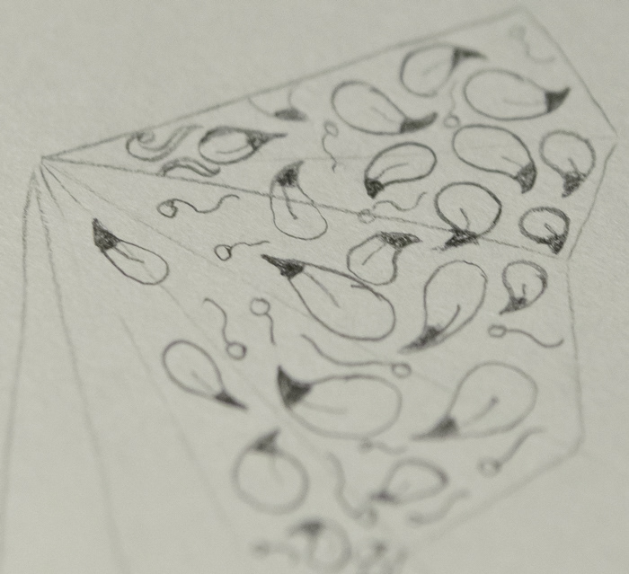 Illustrator water drop leaf cartoon summe tile