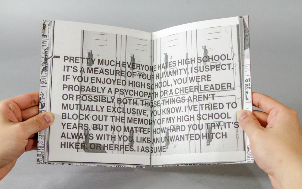 print book design spread Stories recycling materials Book Binding stitch binding