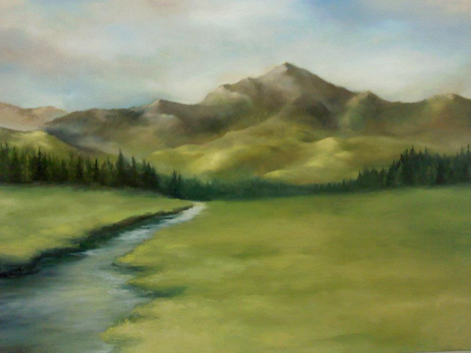 Nature landscapes oil paintings impressionism Realism light