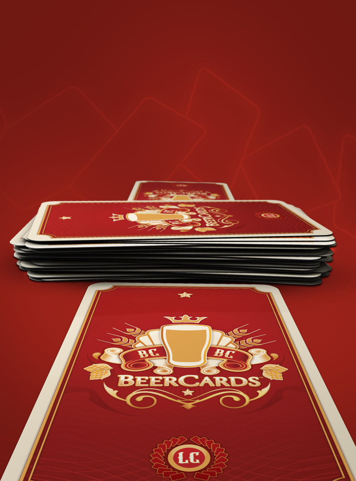 beer game cards beercards red Cerveja malts hops roast Fruit bitter appearance Aroma favour tact balance Website site photoshop 3D illustator