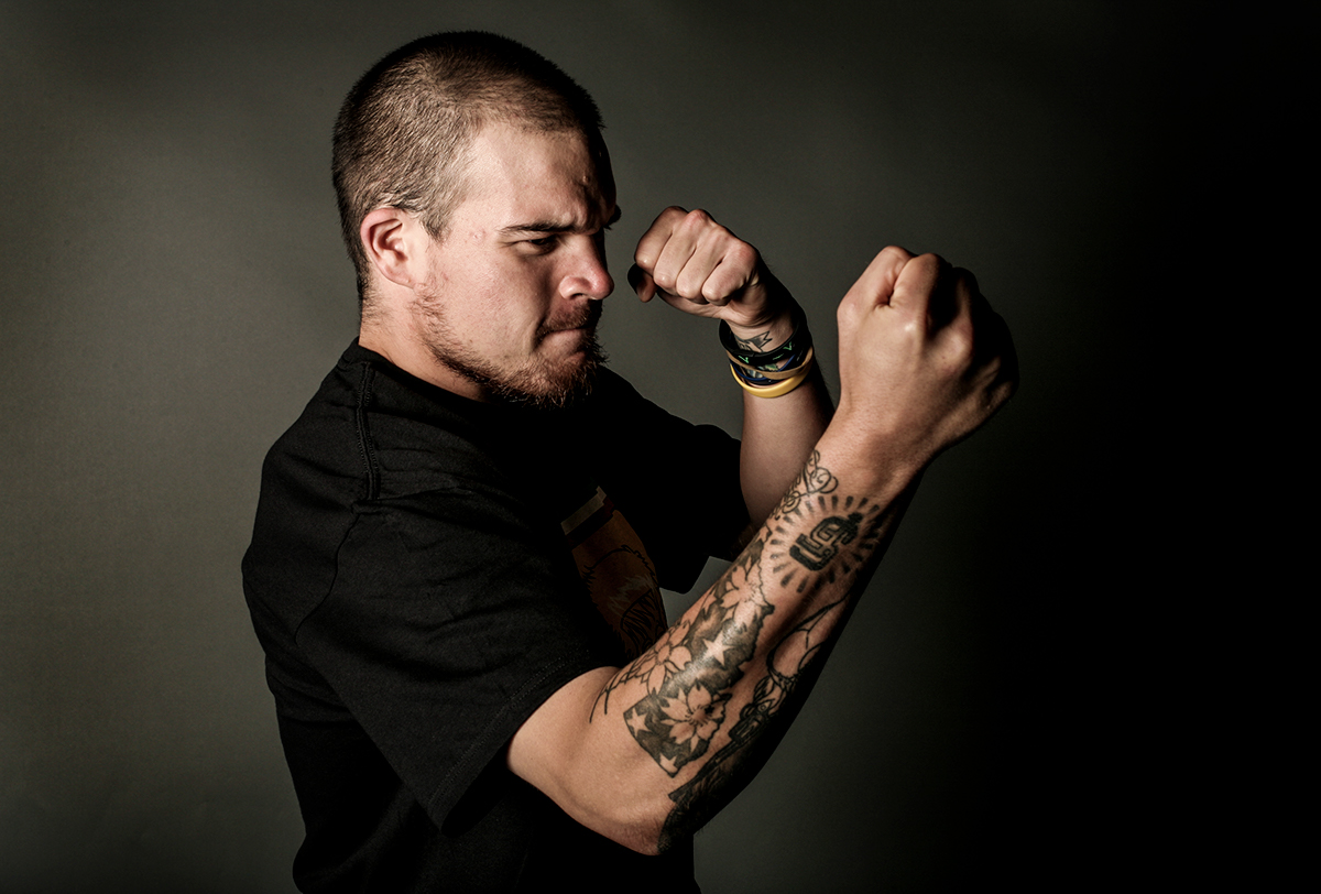 artist rap MMA Brazilian Jiu Jitzu muay thai kickboxing Fighter warrior honest truth Portraiture