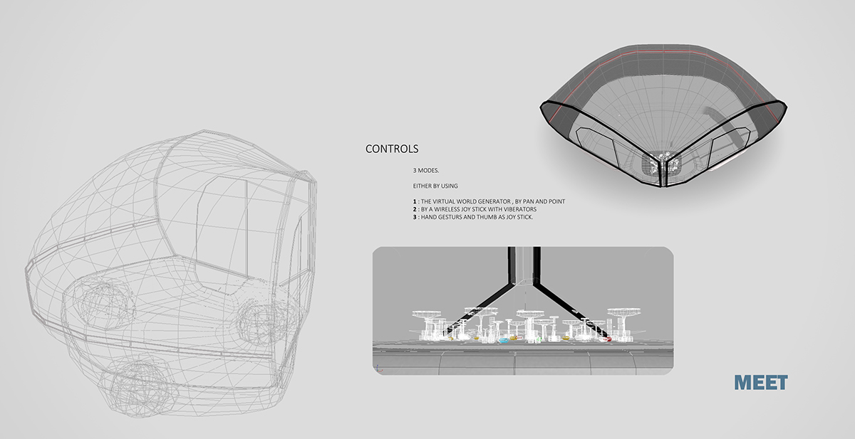 Meet meeting road social facebook three roller 3 wheeler futuristic concept penguin slow driverless Auto 360 degree