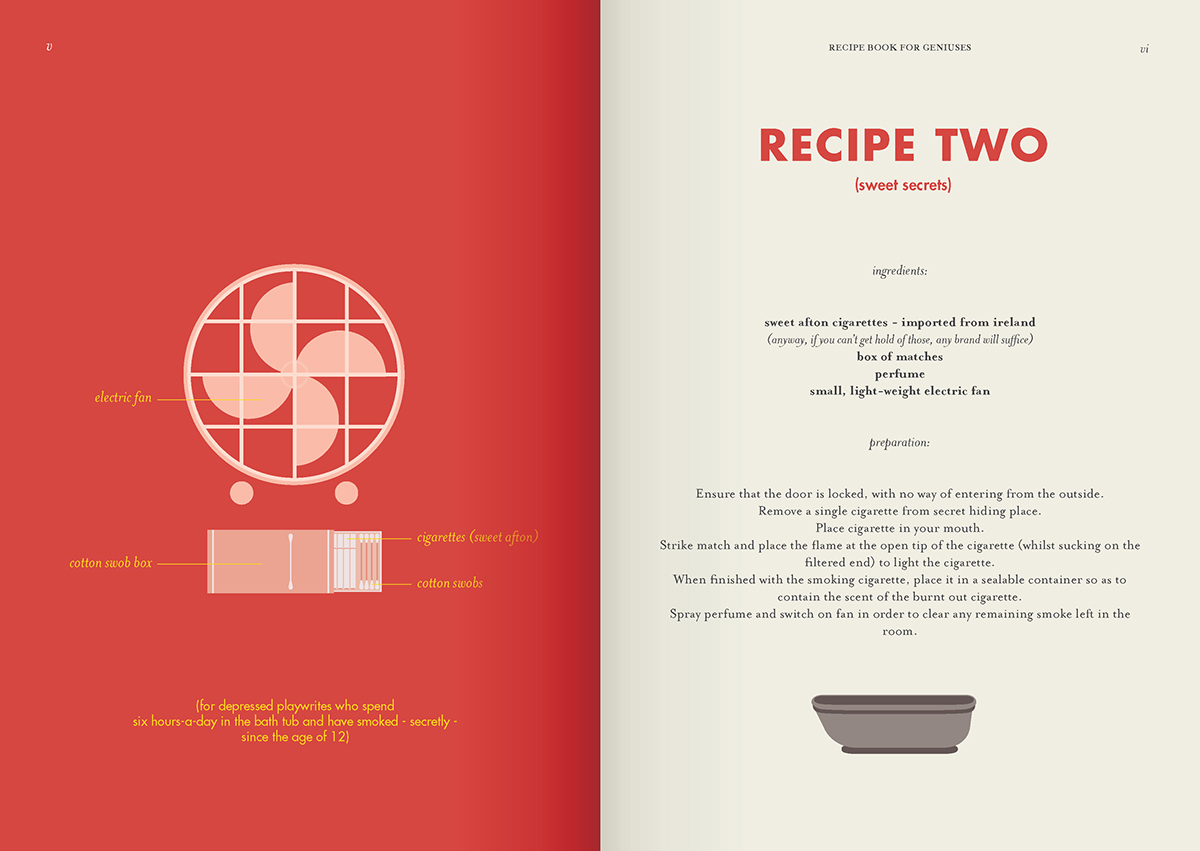 wes anderson royal book recipe cookbook print vector Retro vintage conceptual Futura Royal Tenenbaums