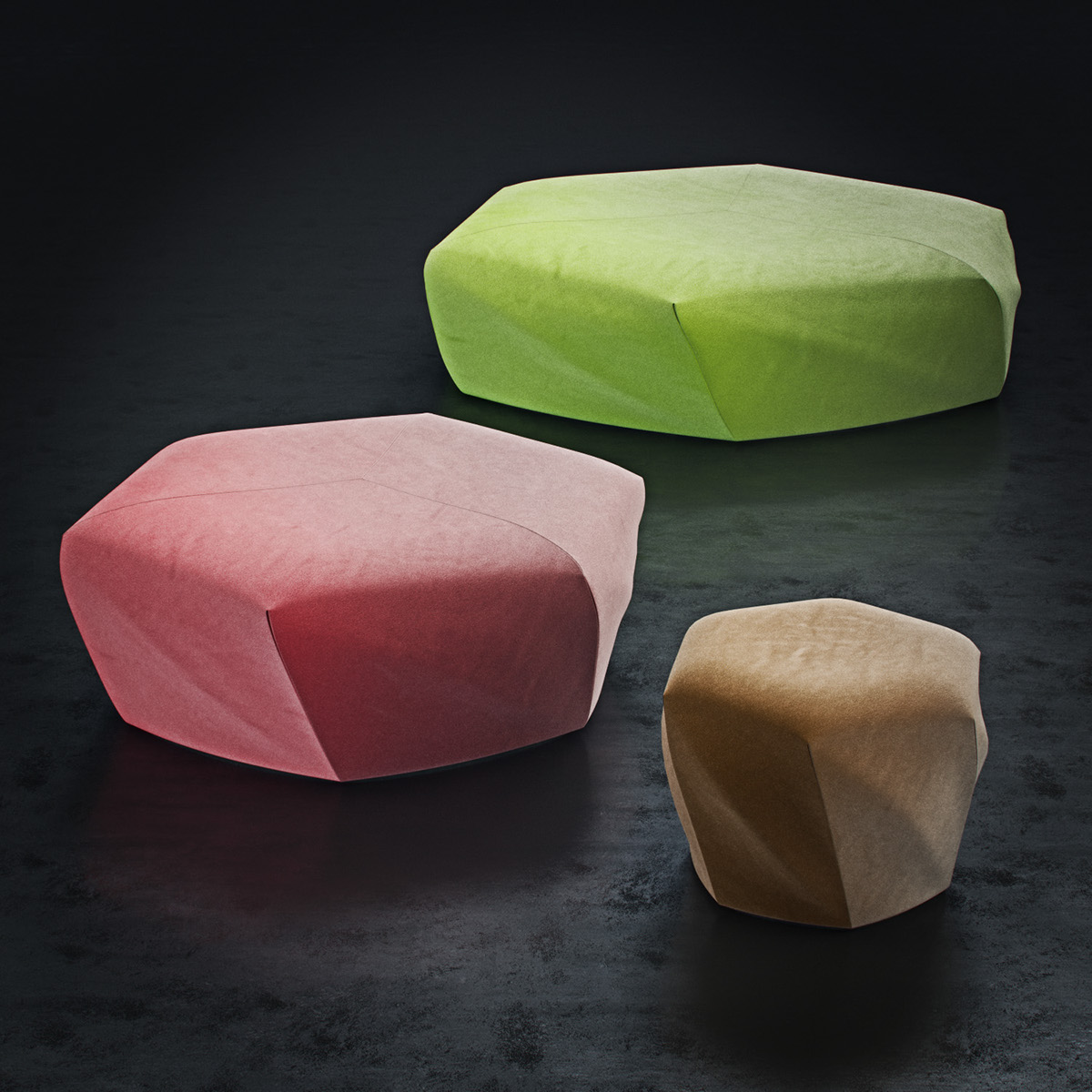 pouf brook Moroso furniture color