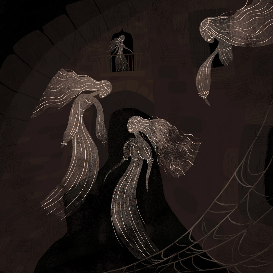 book illustration folktale fairy mythology fairytale swan Magic   witchcraft devil wolf