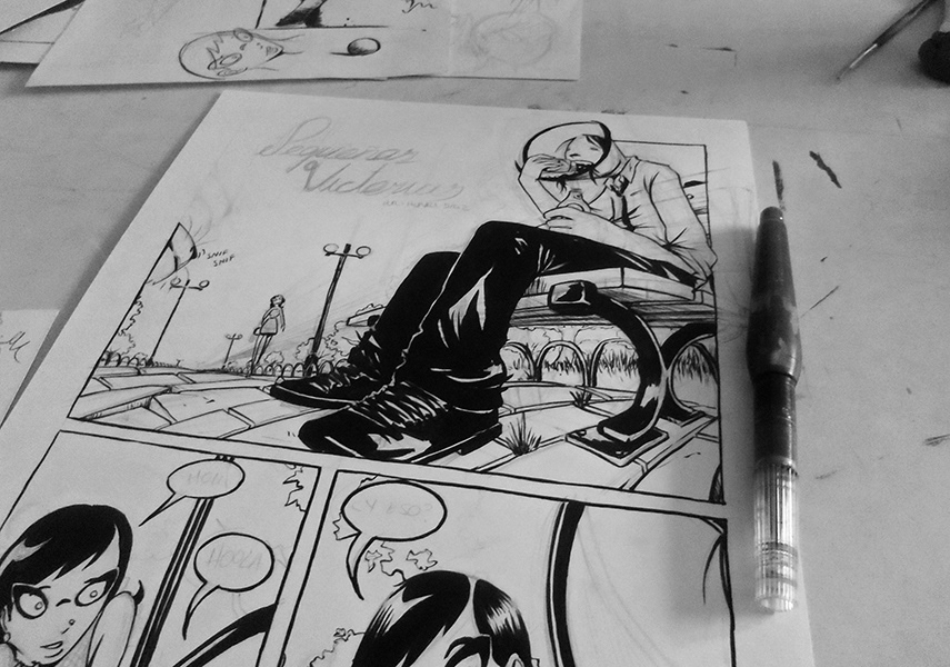 comic comiccolombiano historieta la vaca rosa art bd Comic Book Drawing  Graphic Novel novelagrafica