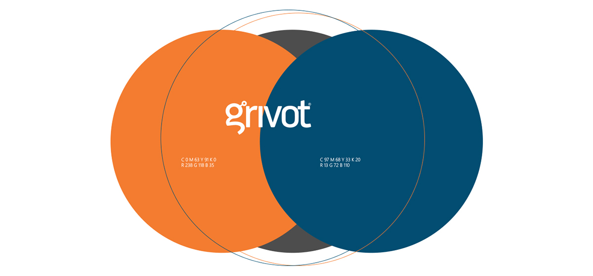 branding  marca Logotipo Grivot tecnologia Technology innovation identity graphic logo