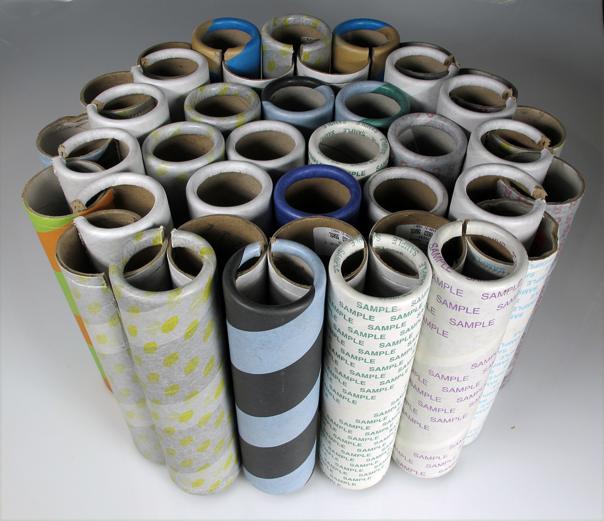 RECYCLED furniture sitting stool chair paper tube paper recycled furniture reuse Material ReUse design