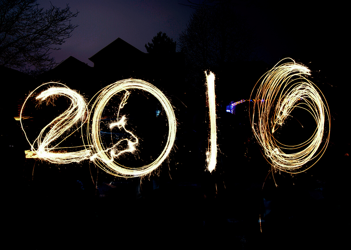 light graffiti light painting light drawing new year happy new year year 2016 Sparklers