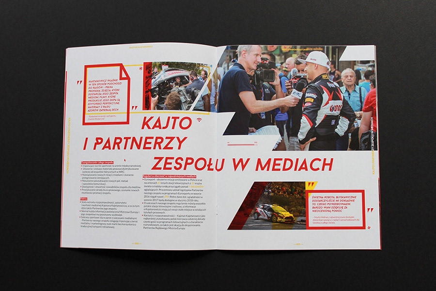 graphicdesign CorporateIdentityDesign rallychampionship lotos WRC folder Kajto sport catalog