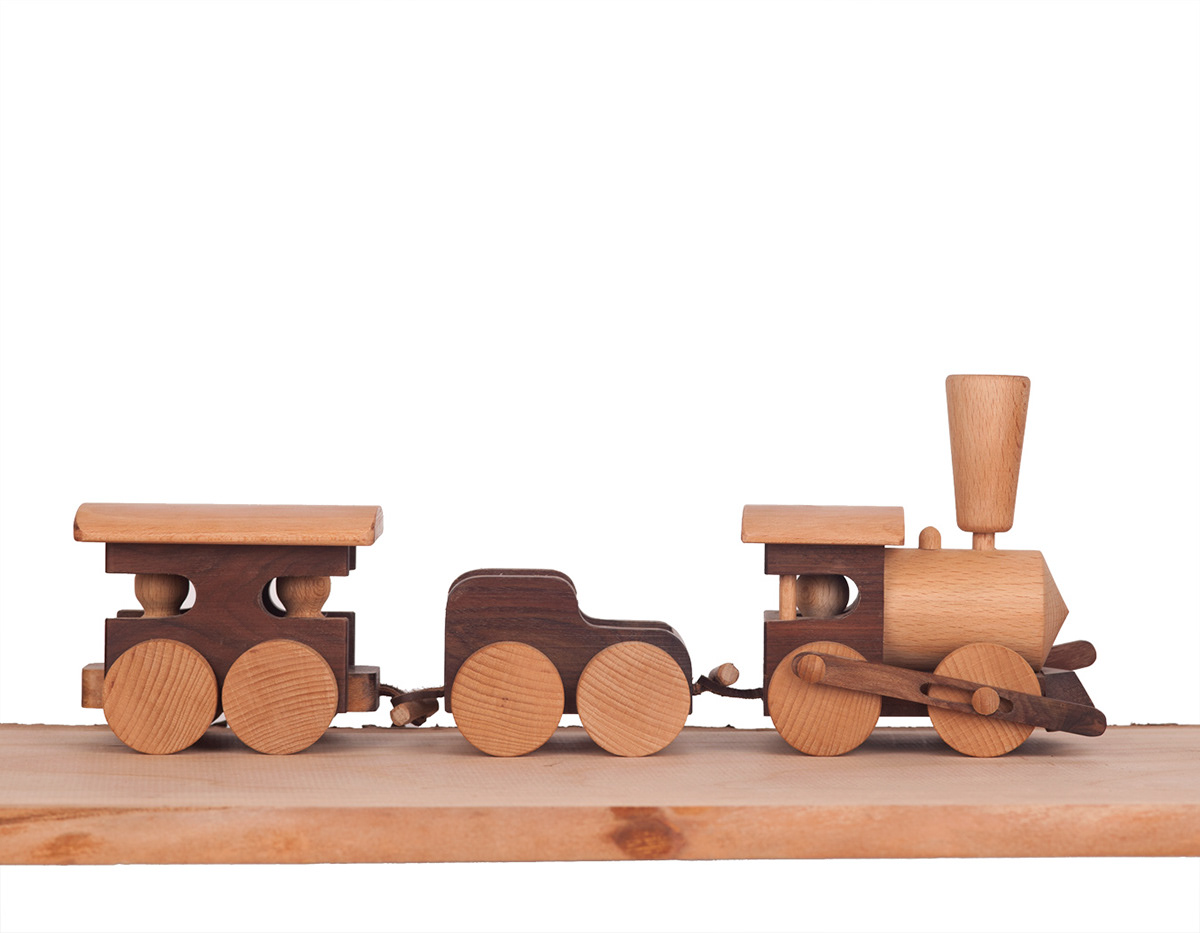 wooden toy handmade craft train kids wood toy design children Vehicle