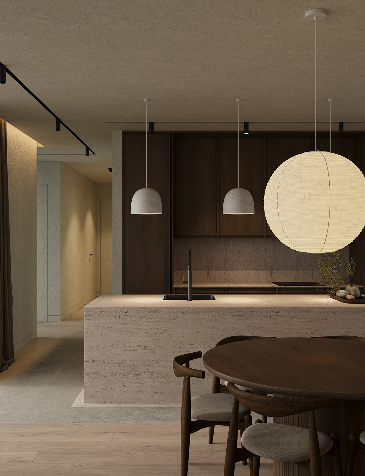 interior design  visualization modern bali Japandi Japandi interior Interior corona render  corona bali interior