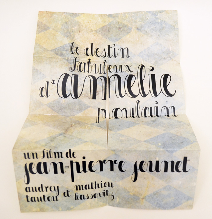 Adobe Portfolio type design lettering French amelie mark twain inline