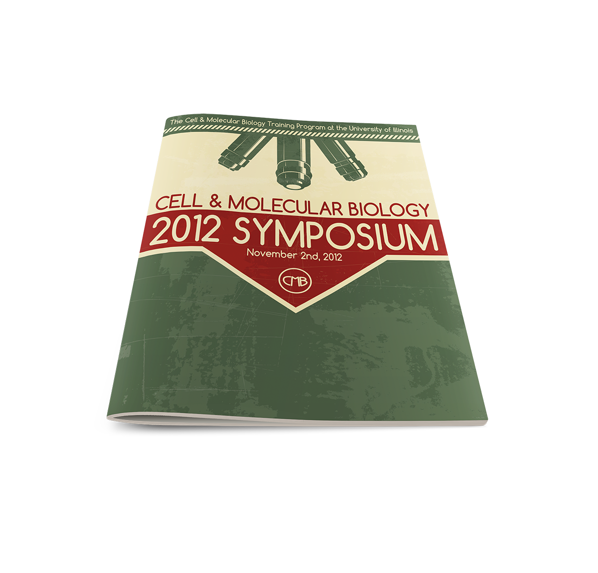 poster book ad symposium conference abstract Booklet science design microscope presentation University registration raffle sans serif