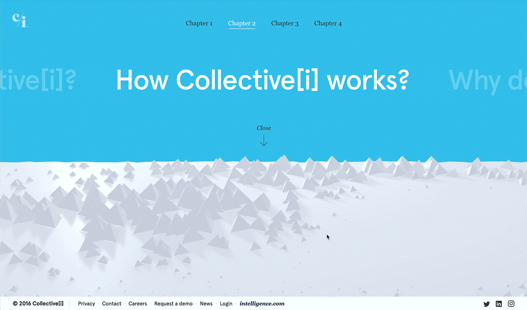 Collective  Data webgl Website polygon Experience collective[i] Werkstatt Technology