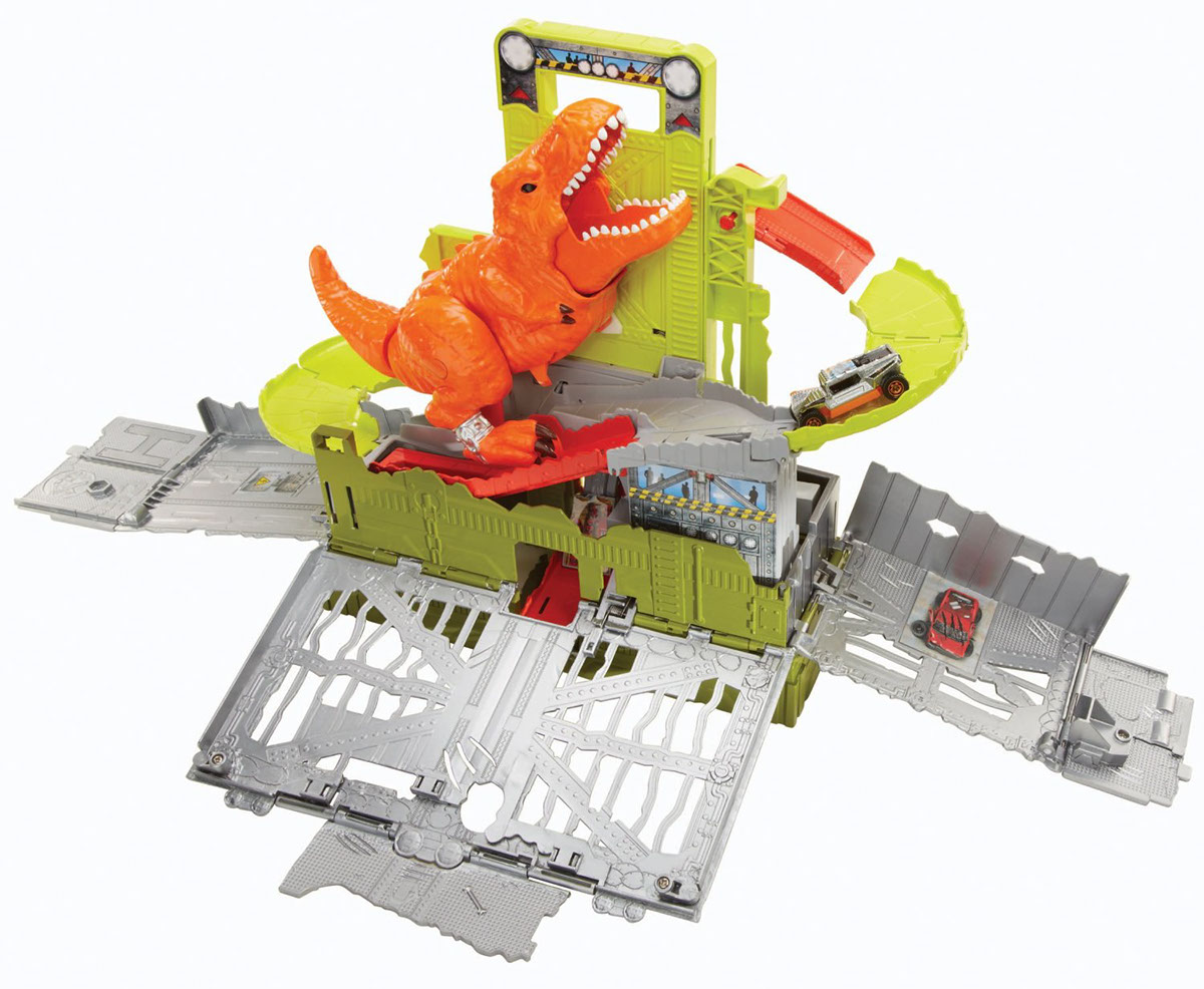 toy playset product Dinosaur t-rex Matchbox mattel Hot Wheels