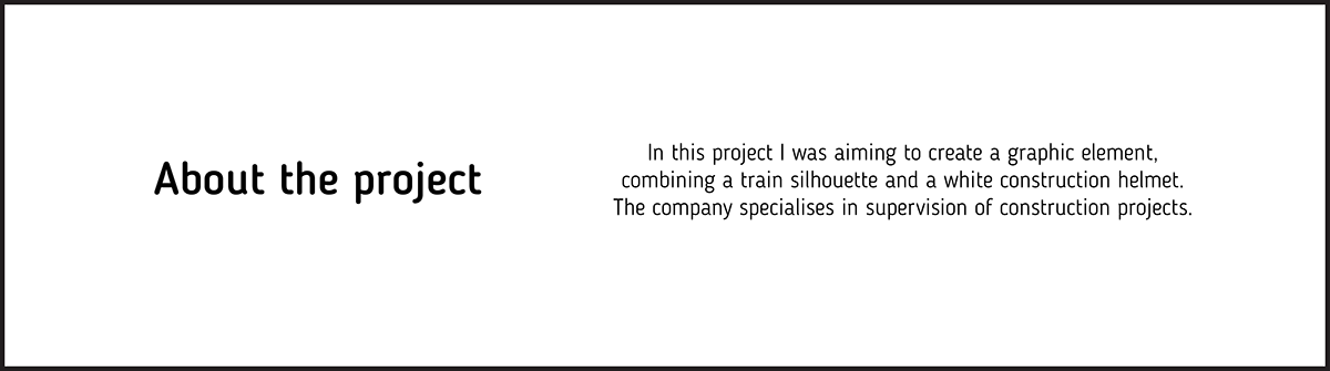 brand branding  company construction firm Helmet logo railway train trains