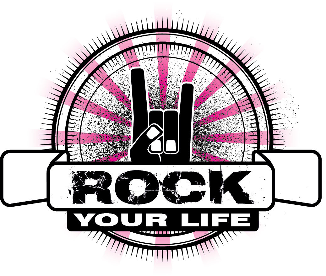 rock  website logo  brand  webzine  retro  vintage crest